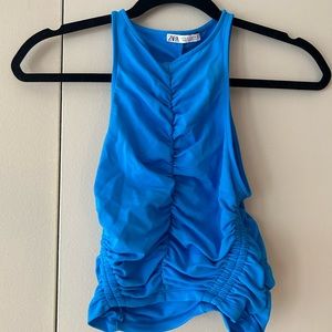Zara NWOT blue top size xs/s